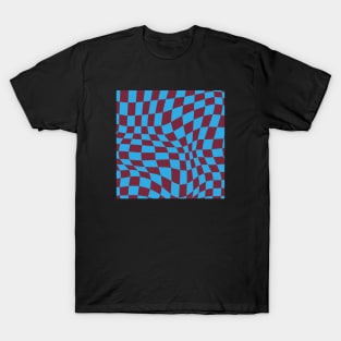 West Ham Distorted Checkered Pattern T-Shirt